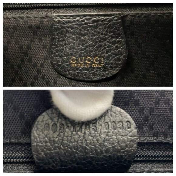 Gucci Bamboo Black Gold Hardware Suede 003 1705 0030 Backpack main image 5